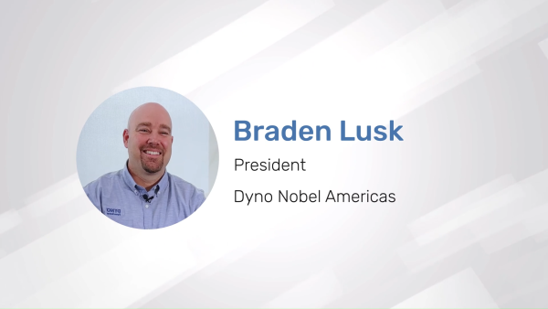 Braden Lusk, President of Dyno Nobel Americas